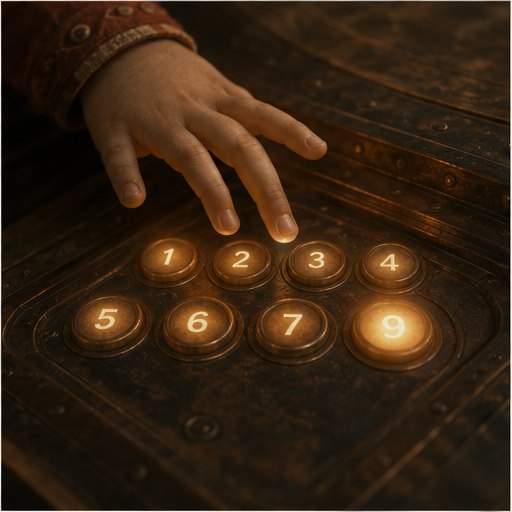 A hand above the last button