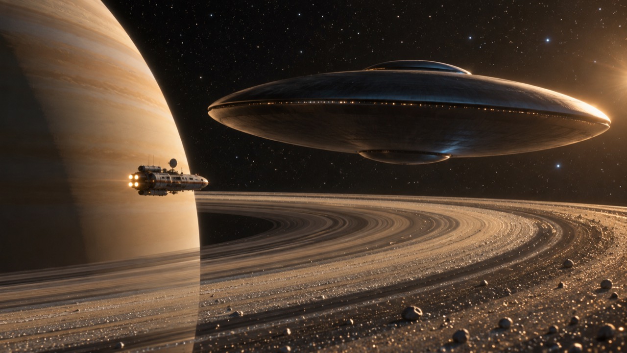 The strange ship in deep space