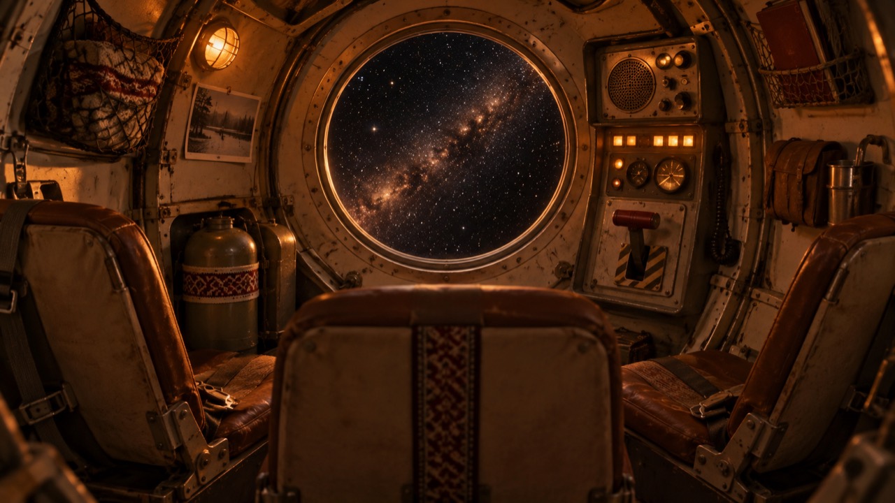 Inside the lifeboat