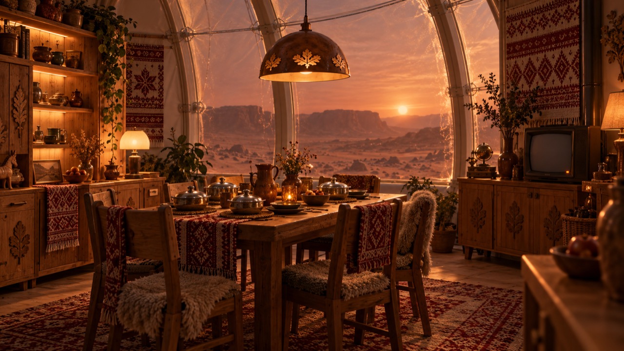 Dinner at the Raiders' house