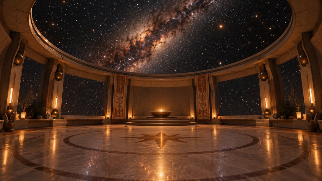 The ceiling opens on the stars