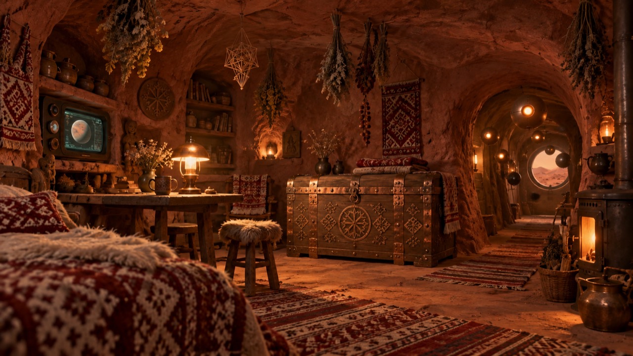 Zīle's room and the light-globes