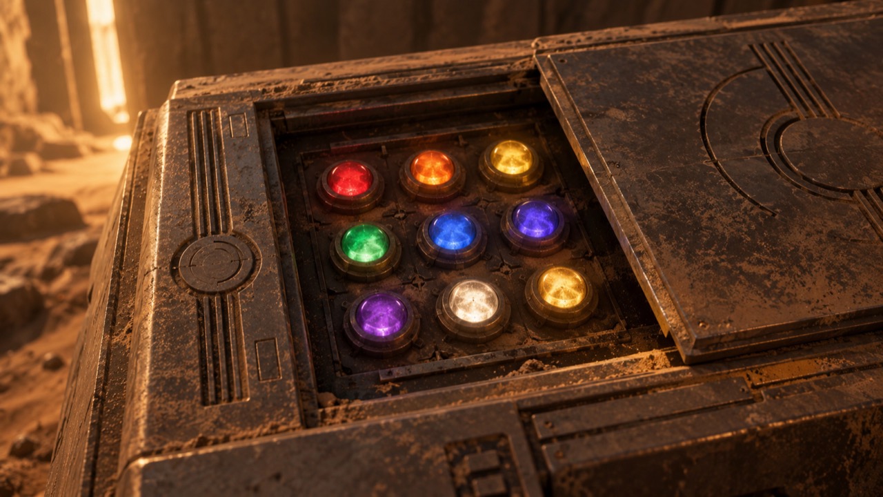 The nine buttons