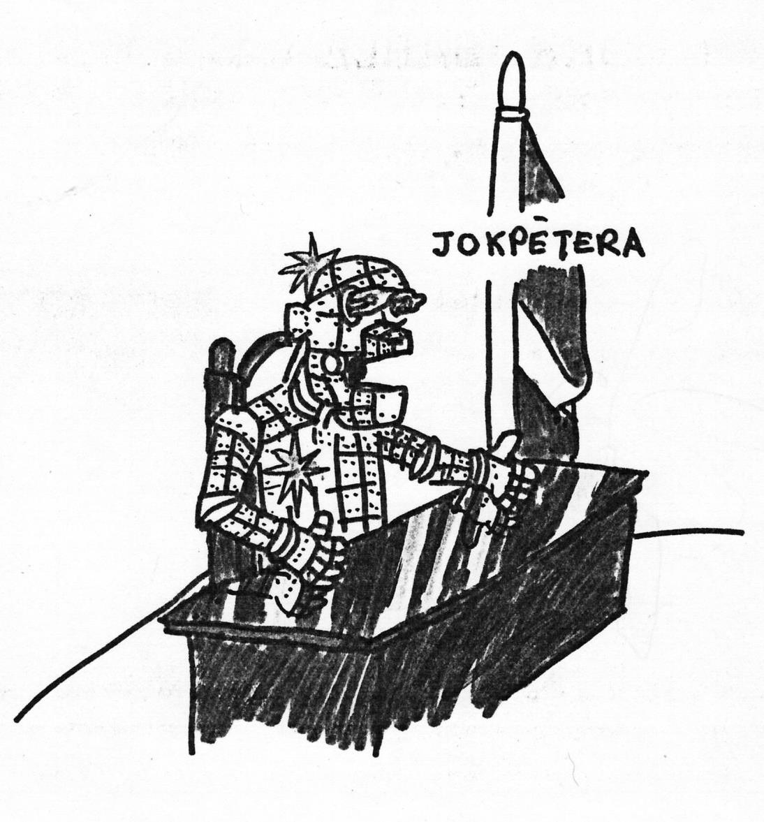 Jokupēteŗa kungs — Ērika Purkalīša oriģinālilustrācija, 1978